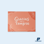 alt="tarjeta de agradecimiento personalizada con logo de empresa y mensaje inspirador"
