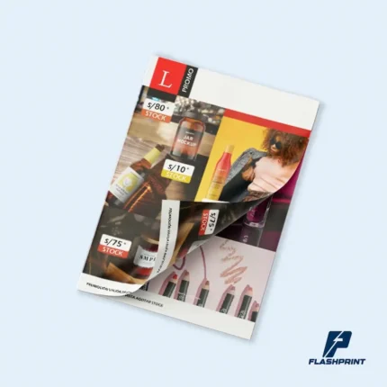 alt="Catálogo personalizado impreso en hojas couché con encuadernado profesional"