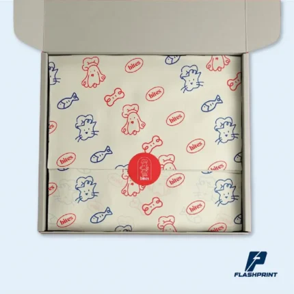 alt="papel monolúcido personalizado con logotipo, ideal para empaque de productos"