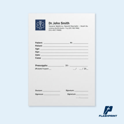 alt="recetario médico personalizado con datos del doctor y diseño limpio"