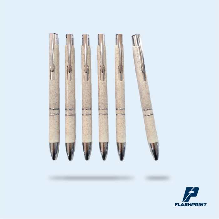 alt="Lapicero fibra de trigo 919F ecológico con tinta azul"
