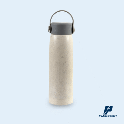 alt="Tomatodo con portacelular de fibra de trigo e interior de vidrio 380 ml, ecológico y personalizable"