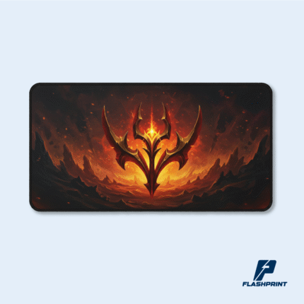 alt="Mousepad gamer cocido 30x70 personalizado bordes reforzados base antideslizante"