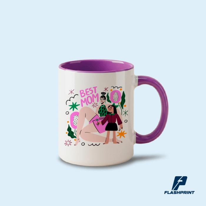 Taza Cerámica Interior y Asa de Color de 11oz - Imagen 3