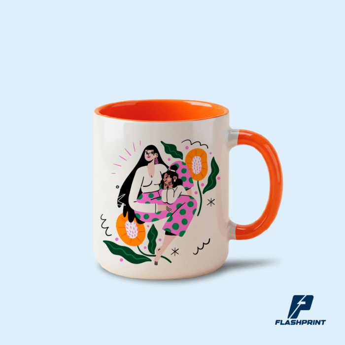 Taza Cerámica Interior y Asa de Color de 11oz - Imagen 4