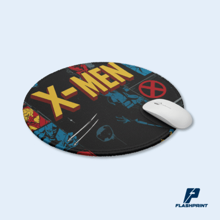 alt="Mousepad sublimable circular personalizado con diseño impreso y base de goma antideslizante"