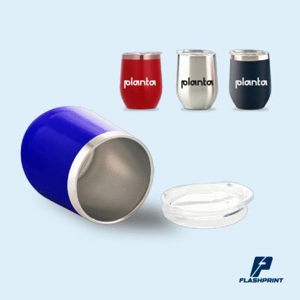 alt="Termo Mug con capacidad de 320 ml, diámetro base 6 cm, altura 12 cm y tapa de 7.5 cm, ideal para bebidas calientes y frías"