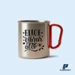 Taza Metálica con Asa Mosquetón Roja - Imagen 2
